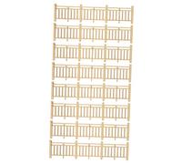 ERINGOGO 10 Piezas barandilla Modelo de Madera Valla Decoraciones de Cerca de jardín Barrera de Madera Modelo arquitectónico de Bricolaje Light Brown