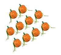 ERINGOGO 10 Piezas bolsa de calabaza bordado Víspera de calabaza mochilas de cuerdas bolsas con cordón tratar