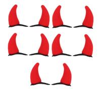 ERINGOGO 10 Piezas Horquillas Diabólico Rojo para Halloween Ligeras y Duraderas Accesorios Cosplay Gótico para Mujer y Niña Sujetadores de Pelo Cómodos y Resistentes