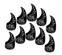 ERINGOGO 10 Piezas Protector de Guitarra Pickguard Decorativa Antirayaduras Folk Creativo Instalación Completo de Accesorios Músicos