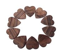 ERINGOGO 10 Piezas selección en forma de corazón especialmente púa de guitarra accesorios ukelele selecciones puas de guitarra electrica De madera Marrón