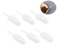 ERINGOGO 10 piezas Unidades Pala Medidora de Plástico Blanca Mini Pala para Multiusos para Cocina y para Café Dulces y Especias Utensilios Prácticos para Hogar y Restaurante