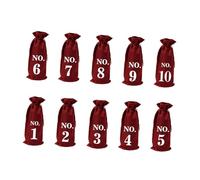 ERINGOGO 10 Piezas Vino Reutilizables de Yute Resistente con Cordón para y Protección de Botellas Fiestas