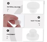 ERINGOGO 10 Tapones De Silicona Para Botellas Protectores De Botellas De Vino Tapones De Silicona Para Macetas Drenaje Tapón De Agua Tapón Para Jarrones Gel De Sílice Blanco