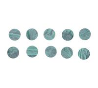 ERINGOGO 10 Unidades Marcadores Laterales para Mástil de Guitarra de Malaquita Incrustaciones Duraderas para Diapasón Accesorios Precisos para Luthiers y Práctica Compatibles con Guitarras