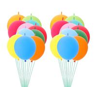 ERINGOGO 100 globos de colores surtidos para unir, globos largos de 30 cm (12 pulgadas) con sistema de unión rápida para atar, ideales para bodas, compromisos, cumpleaños, baby showers y