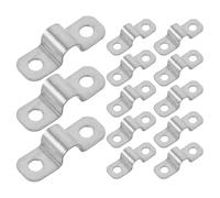 ERINGOGO 100 Piezas Abrazaderas Acero Inoxidable para Tuberías Clips Metálicos para Fijación de Cables y Mallas Soportes Resistentes para Uso Exterior Instalaciones Agrícolas y Cercados