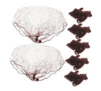 ERINGOGO 100 Redes Cabello Elásticas de Poliéster, Malla Invisible Borde Elástico, para Moños y Danza de Ballet (Mujeres)