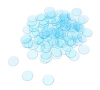 ERINGOGO 100piezas Fichas De Bingo De Plástico Transparente De Contadores para Mesa Accesorios De Aprendizaje Matemático y Fiestas para Noche De Póker y Diversión Grupo
