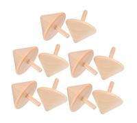 ERINGOGO 10piezas Juguete De Peonza De Madera Kit De Pintura DIY para Peonzas Sin Terminar Juguetes Educativos para Pequeños Mejorar La Coordinación -Mano para Proyectos De Madera