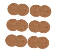 ERINGOGO 12 Piezas Almohadillas de Fibra de para Redondas Antideslizantes para Nidos de y Mascotas Protección contra Filtraciones y Erosión del Suelo Diseño Flexible para Jardinería y