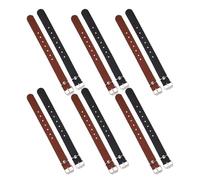 ERINGOGO 12 Piezas Correa para Bicicleta Ajustable Hebilla Metálica Correas PU Resistentes para Fijar Cesta Manillar Accesorios para Carga Compatible con Varios de Bicicleta