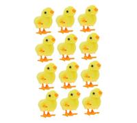 ERINGOGO 12 Piezas Juguetes de Cuerda Pollito Amarillo Muñecos de Peluche Saltarines para Juguetes Mecánicos Educativos y Decorativos