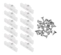ERINGOGO 12 Piezas Ruedas para Electrodomésticos de Alta Resistencia, Ruedas Niveladoras para Refrigerador, Plástico Blanco, para Gabinete de Congelador Vertical, Cocina y Negocio