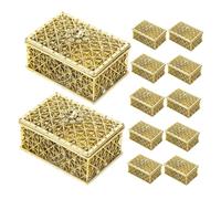 ERINGOGO 12piezas Joyero Europeo Vintage Caja De Baratijas Vintage De Organizador De Recuerdos Para Almacenar Collares y Pulseras Como Caja Decorativa Para Fiestas De Cumpleaños y Bodas
