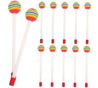 ERINGOGO 12piezas Palitos De Piruleta Baquetas Creativas Para Juguetes De Percusión Manual Forma Para Actuaciones Escénicas y Baquetas Para Instrumentos De Percusión