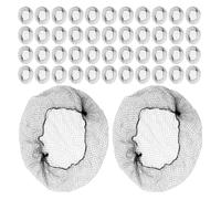 ERINGOGO 150 Unidades Redecilla Invisible Negra para Moño de 24 Pulgadas Malla Elástica Transpirable para Danza Gimnasia y Uso Profesional Cubierta Reutilizable para Recogidos