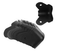 ERINGOGO 16 Protectores de Esquinas de Hierro Negro para Cajas y Muebles, Diseño Vintage Resistente y Decorativo, Protección Estable contra Óxido para Chasis y Mobiliario