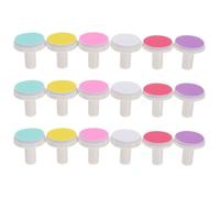 ERINGOGO 18 Cabezales de Limado Eléctricos para Bebés Accesorios de Limas de Uñas Infantiles 3 Juegos de 6 Piezas Multicolor Cabezal de Pulido Seguro y Duradero para Cuidado de Uñas