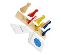 ERINGOGO 1juego Juguetes De Fracciones De Madera Educativos para Bloques Didácticos Interactivos para Matemáticas y Desarrollo Cognitivo Juguetes De Aprendizaje para Hijos