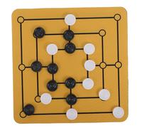 ERINGOGO 1juego Mesa Portátil De Nueve Hombres Morris Tablero De Ajedrez Familiar para Viajes y Reuniones Diseño Compacto y Ligero Entretenimiento Casa o Movimiento