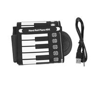 ERINGOGO 1juego Piano Portátil Enrollable De Teclas Teclado Flexible y Ligero Para Principiantes Altavoces Incorporados Fácil De Transportar y Usar Cualquier Lugar