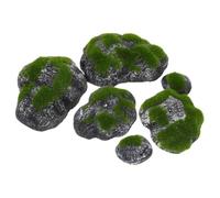ERINGOGO 1juego Piedras de Musgo Artificial Resistente al Agua Decoración Realista para Jardín Terrarios y Manualidades sin Mantenimiento para Interiores y Exteriores