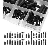 ERINGOGO 1juego Tornillos Hexagonales y Tuercas de Nailon con Separadores y Espaciadores Kit de Sujetadores Duraderos para Montaje y Recambio Incluye Caja Organizadora Compacta