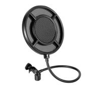 ERINGOGO 1pieza Filtro Microfono Antiviento Pantalla Acústica Windproof Para Grabación Diseño Rotatorio Color Negro Accesorio De Estudio Profesional