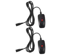 ERINGOGO 2 controladores de señal para máquina de humo, control remoto con cable de 3 pines, controlador de máquina de humo para actuaciones en escenarios, conciertos y festivales musicales.
