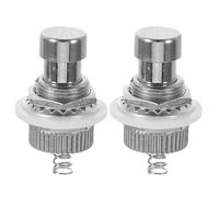 ERINGOGO 2 interruptores de pie Stomp Box con botón pulsador - Interruptor de pedal de efectos de guitarra con enclavamiento - Interruptor de pie de repuesto para accesorios de pedales de guitarra