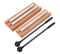 ERINGOGO 2 Juegos Instrumento de Percusión de Madera Chimes de Mano con Mallet Yoga y Prácticas de Atención Plena