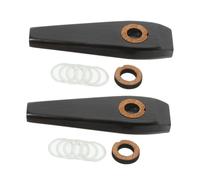 ERINGOGO 2 juegos Kazoos de Madera Profesional con Membranas y Almohadillas Instrumento Musical Ligero y Fácil de Tocar Acompañante para Guitarra y Uso para