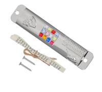 ERINGOGO 2 Juegos Mezuzah Metálica con Pergamino Kosher para Puerta Adorno Decorativo Colgante Metal Plateado Protección Espiritual para Hogar Judío Regalo para Inauguración y Bendición