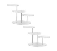 ERINGOGO 2 Juegos Soporte de Exhibición para Anillos Acrílico Transparente Moderno Versátil para Joyería Hogar y Tienda de Unidades
