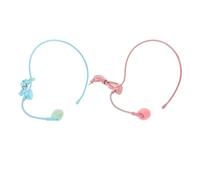 ERINGOGO 2 micrófonos de Diadema con Brazo Flexible con Cable para amplificación de Voz, micrófono de Diadema con Conector de 3,5 mm para Cantar, Hablar y Hacer presentaciones.