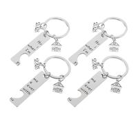 ERINGOGO 2 Pares Llavero de Acero Inoxidable para Hogar Elegante y Duradero Regalo Conmemorativo para Parejas Accesorio Práctico para Organización de Llaves Inauguración de Casa