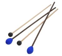 ERINGOGO 2 Pares Mallets de Percusión para Marimba Palos de Tambor para Instrumentos Musicales Mallets Cabezal de Hilo y Bola Perfectos para Marimbas y Tambores de Lengua