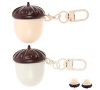 ERINGOGO 2 Piezas Bálsamo Labial Infantil Castaña Hidratante Nutritivo No Graso para Escuela Exterior Sabores Manzana y Limón