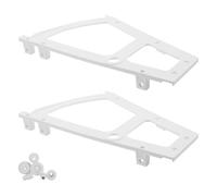 ERINGOGO 2 Piezas Bisagras de Plástico para Cajones de Zapatos Mecanismo Abatible, Diseño Blanco, Capa Única, para Almacenamiento Fácil y Ahorro de Espacio en Cocina y Sala
