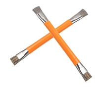 ERINGOGO 2 Piezas Cepillo De Limpieza De Placa Base para Teléfonos Móviles Revelar Cepillo Electronico Cepillo De Limpieza Electrónico Orange Alambre De Acero