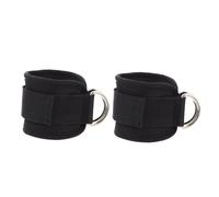 ERINGOGO 2 piezas Correas Tobillo Deportivas Ajustables para Entrenamiento Muscular de Piernas Bandas Elásticas Resistentes y Transpirables para Fitness y Gimnasio Negras