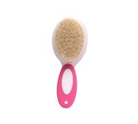 ERINGOGO 2 piezas Cuidado Niña Recién Nacido Cepillo y Peine Rosa con Masajeador Cabeza Diseño Ergonómico para Higiene y Cuidado