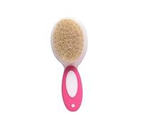 ERINGOGO 2 piezas Cuidado Niña Recién Nacido Peine y Cepillo Rosa Ergonómico Masajeador Suave para Higiene y Cuidado del Cabello
