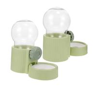 ERINGOGO 2 Piezas Dispensador Automático Colgante para Agua y Comida para Mascotas de Unidades Material Seguro y Diseño Anti-Fugas para Jaulas de Perros y Gatos Alimentador Doméstico para