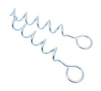 ERINGOGO 2 Piezas Estacas de Hierro para Tienda de Campaña y Mascotas de Espirales Resistentes para Anclaje Suministros de Camping Portátiles para Exteriores