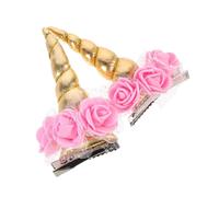ERINGOGO 2 Piezas Horquillas Unicornio para Clips de Pelo Niña Colores Brillantes Accesorios Decorativos para Fiestas y Diario
