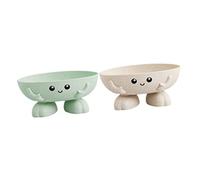 ERINGOGO 2 Piezas Jabonera para Baño Soporte para Jabón con Drenaje Diseño Ligero y Resistente para Mantener Jabón Seco y Ordenado Baño y Lavabo