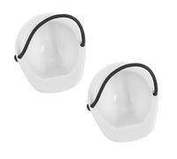 ERINGOGO 2 Piezas Mini Pet Safety Helmet with Spring Rope Tiny Construction Hard Hats For Small Animals Dolls Craft Projects