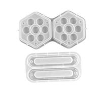 ERINGOGO 2 Piezas Molde Silicona para Caja Dados Molde Resina Epoxi Transparente Flexible para Manualidades DIY Almacenamiento y Decoración Versátil